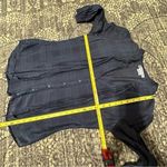 Splendid  for Bergdorf Goodman 5th Floor M Navy Blue Tie Neck Cotton Silk Shirt Photo 6