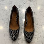 Vionic  Mia Snakeskin Print Leather Almond Toe Heels Size 9 Wide Photo 1