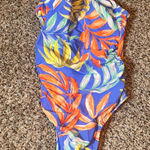 Cupshe  Floral One Piece Swimsuit Ruched Tummy Control Bathing Suit XS‎ Photo 0