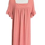 Lane Bryant Womens  Rose Colored Eyelet Flutter Sleeve Eyelet Dress - Sz 14/16 Photo 2