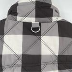 Kensie Jeans Vest Buffalo Check Quilted Black & White Pockets Zip Up SZ Medium Photo 6