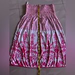 Polka Dot Strapless Dress Tinving white with pink mini dress size 2 Red Photo 6