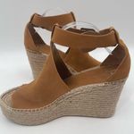 Marc Fisher Shoes Lannie Leather Ankle Strap Espadrille Platform Wedge Sandal 11 Photo 12