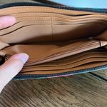 Fossil  Eliza Dark Floral Botanical Design Zip Around Clutch Wallet Photo 7