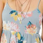 O'Neill 31.  Jasmine Powder Blue Floral Beach Mini dress Size Large Photo 2