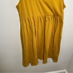 Wild Fable  Tie-Strap Babydoll Textured Knit Dress Mustard Yellow Photo 6