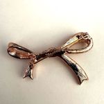 Kenneth Jay Lane pink rhinestone bow pin brooch Photo 3