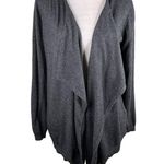 Boden Open Sweater Waterfall Cardigan Gray 10 Lightweight Photo 0