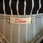 Diosa  Black and White Striped Off the Shoulder Jumpsuit. Photo 2