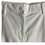J.Crew Maritime Tapered Ripstop High-Waisted White Cotton Pleated Pants Size 6P Photo 5