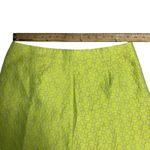 J.Crew  Factory  Women's Neon Green Jacquard Skirt Size 10 Photo 6