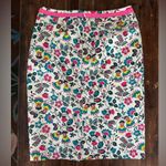 Boden Floral Pencil Skirt in Ivory Exotic Garden White Size 6 Photo 7