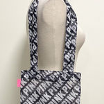 PINK - Victoria's Secret Victoria’s Secret PINK Black White Mesh Bathing Suit Beach Small Tote Bag Logo Photo 0