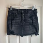 American Eagle Black High Rise Mini Jean Skirt - 6S Photo 0