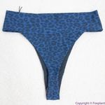 NEW Acacia Mateo bikini‎ bottom leopard animal print blue Amur, S Blue Photo 8