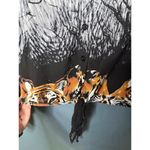 Painna Long Sleeve Crop Top Womens Med/Large Art To Wear Tiger Goth Grunge Y2K Black Photo 4