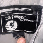 Vintage JCPenney Ski Wear Silver Ski & Snowboard Bibs Small Photo 1