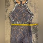 Juniors Elegant City Studio Halter Lace Gown Gray Size undefined Photo 7