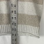 Christopher & Banks  size small Christmas sweater cute stripe tan white granny Photo 5