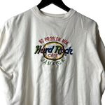 Hard Rock Cafe Oversized Jamaica T Shirt Womens White Medium M Embroidered Tee Photo 1