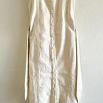 Nanushka Sally Denim Creme Midi Dress XS Photo 3