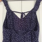 White Fox Boutique White Fox Polka Dot Mini Dress sleeveless ruffle tie bow back v-neck lightweight Photo 10