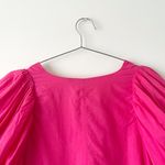 RHODE Marni Puff Bubble Cotton Hot Pink Mini Dress Photo 6