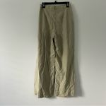 ZARA High Rise Pleated Front Wide Leg Light Sage Green Trouser Pants M Photo 1