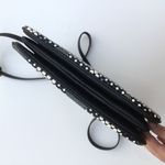 Anne Klein NWT  Black Faux Leather White Polka Dot Accordion Style Crossbody Bag Photo 4