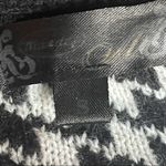 Houndstooth Mandee  buttoned collar short sleeve open sweater Photo 4