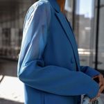 The Drop Women's Blue Sapphire Double Breasted Blazer by @signedblake Photo 2