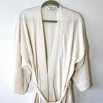 Victoria's Secret Victoria’s Secret Gold Label Vintage Crinkle Robe Size M/L‎ Medium Large Cream Photo 2