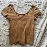 Wild Fable XS LIGHT ORANGE TAN CROP TOP Photo 0