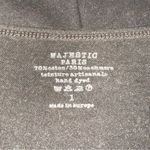 Majestic  Paris Women’s Size 1 S Dark Gray Cotton Cashmere Scoop Neck Tunic Dress Photo 4