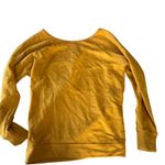 Mustard yellow women’s OBEY pullover sweatshirt small Y2k cute Photo 2