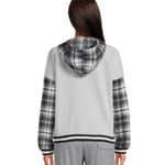 Derek Heart Baggy Varsity Boyfriend Jacket with Hood Size M Juniors Womens New Photo 4