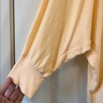 Bordeaux  Semi Sheer Peachy Orange Dolman Sleeve Boxy Fit Blouse - Size Small Photo 3