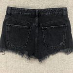 ZARA  Frayed Mid-Rise Denim Shorts US 4 Photo 8