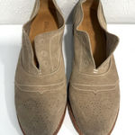 Source Unknown Blackstone Olive Green Suede Leather Loafers Size 37 (US 6.5) GUC Photo 0