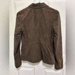 Athleta  Dark Brown Leather Jacket Photo 4