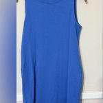 Joules | 100% Cotton Sleeveless Shift Pop Over Blue Dress | Size 10 Photo 1