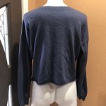 Zoe & Liv  cocktails and coconuts blue cropped sweatshirt Photo 4