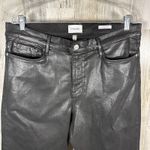 Frame Le Crop Mini Boot Coated Black Jeans – Size 34 – High-Rise – MSRP $258 Photo 3