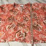 Tanya Taylor  Linen Silk Blend Blouse Size Large Photo 5