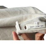 Helmut Lang  V-Neck Relaxed Knit Sweater in Ivory Photo 5