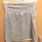 Hot Gal Tight Gray Velvet Mini Skirt Photo 0