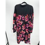 Sejour Black Floral Open Front Cardigan Long Line Women 2X NWT Feminine Photo 1