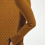 Betabrand  Mustard Gold Polka Dot Yoga Dress Pants Photo 5
