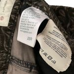 Anthropologie AG Paisley Velvet Black Tan Gold Print Skinny Jeans Cigarette pant Photo 5