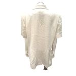 Chaus Silk Jacket Size 16 Vintage Y2K Sand Neutral Short Sleeve Blazer City Chic Photo 4